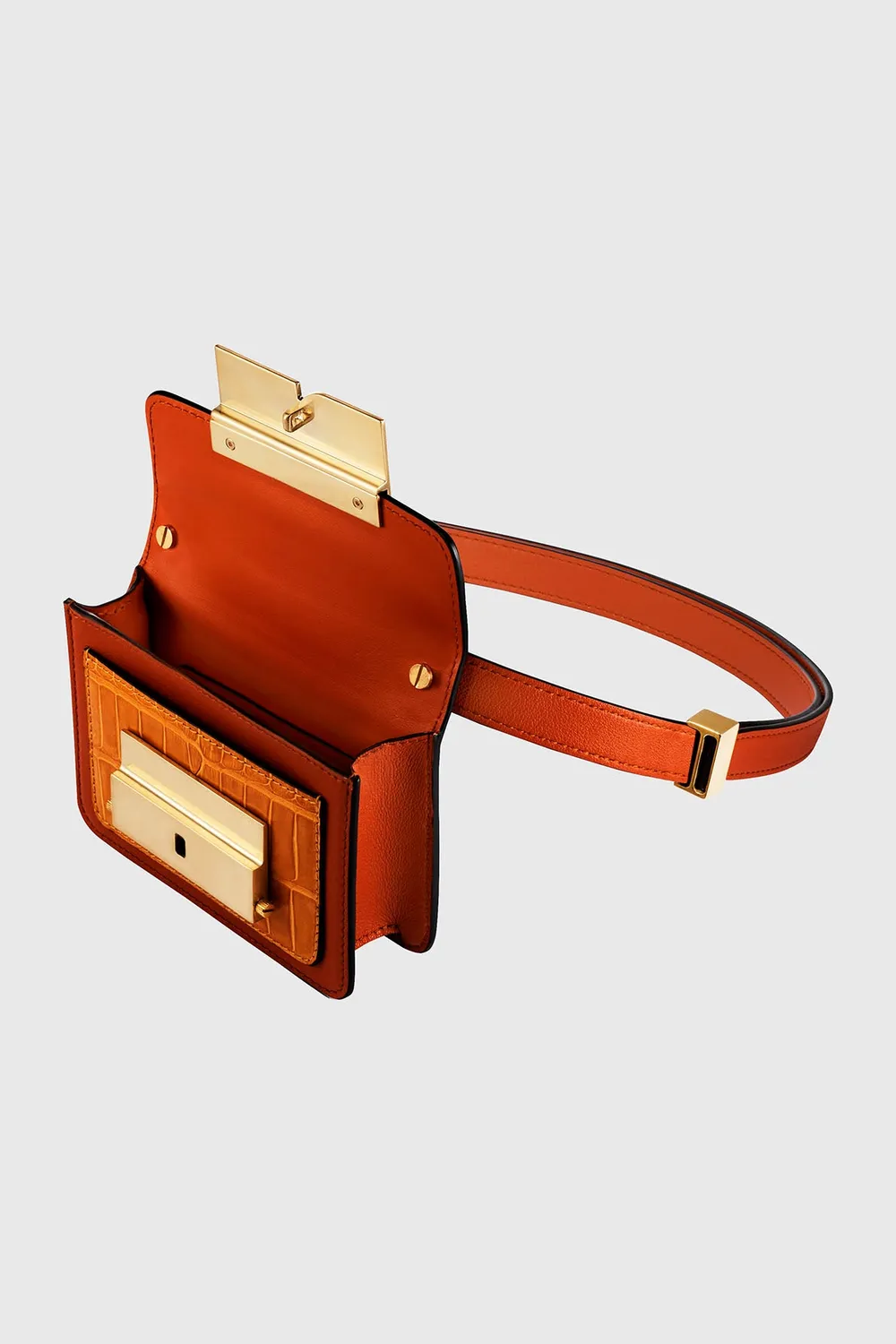 PORTS Anika borsa box arancione pumpkin pelle