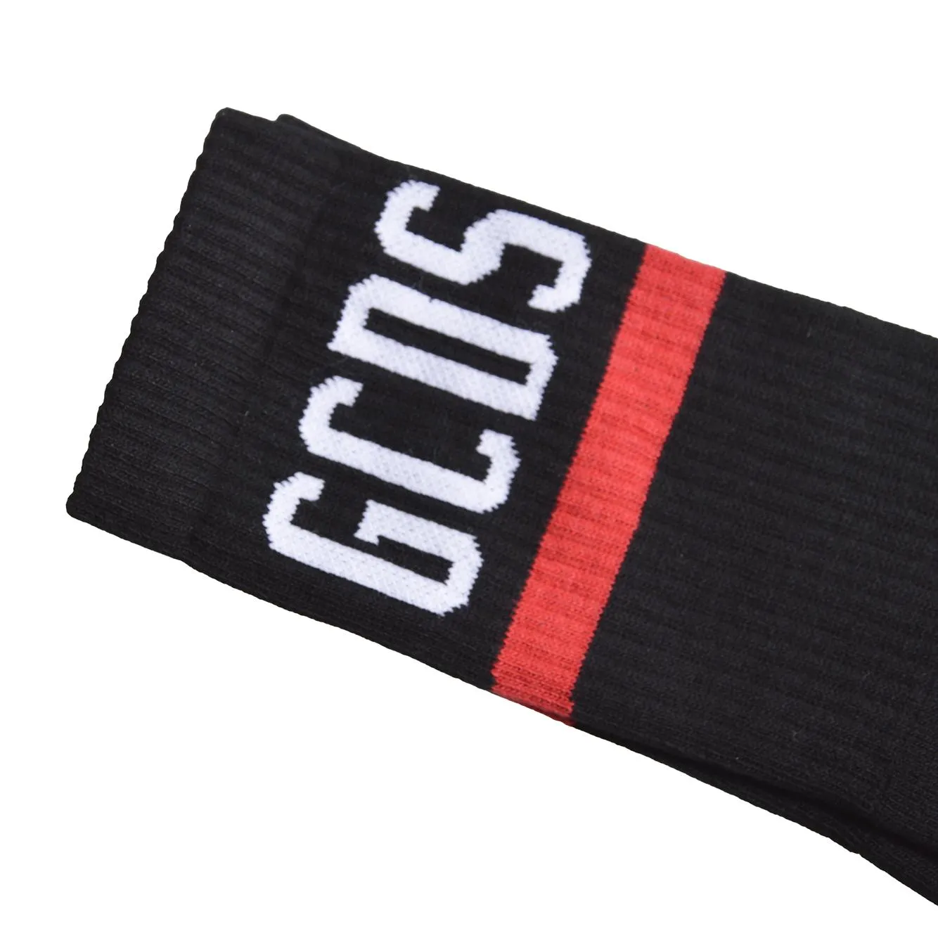 GCDS Z0ULQQ316J122 Calzini Logo Nero Bianco II