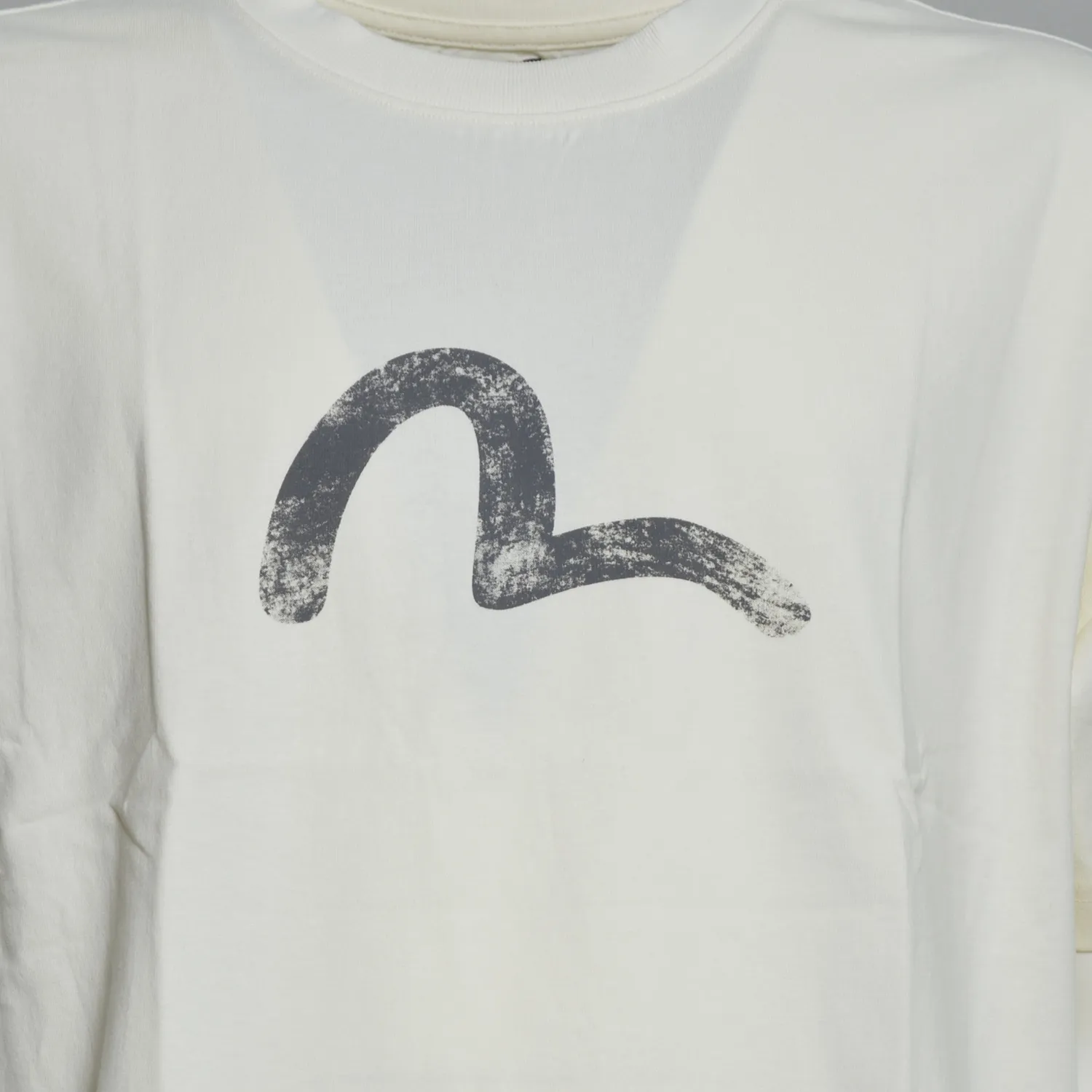 Evisu 2EAEJM6TS6098 T-Shirt Uomo Ecrù Seagull