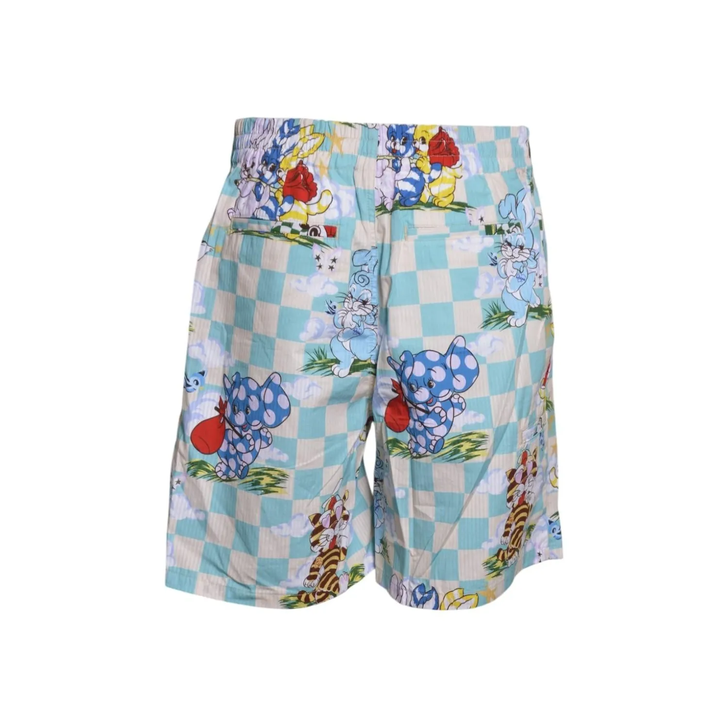 Kenzo FG55SH5089T2 bermuda uomo azzurro cotone elastico