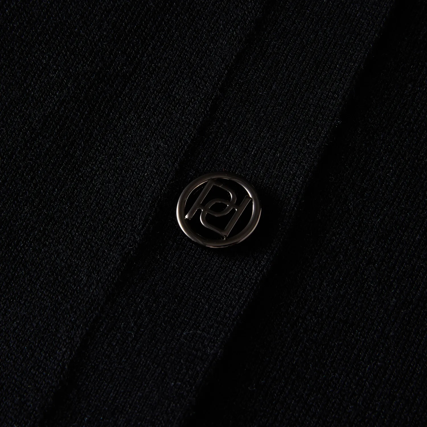 PORTS Cardigan con Bottoni Nero Maglia Nera