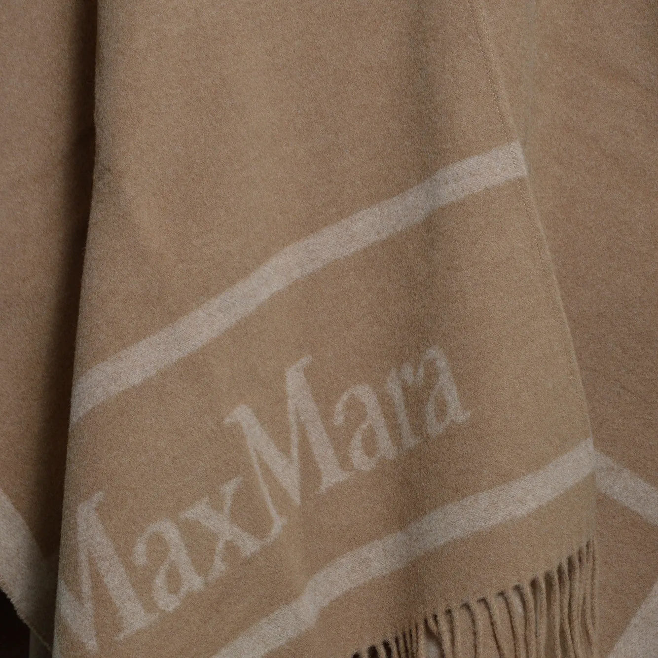 Max Mara Hilde mantella cammello in lana