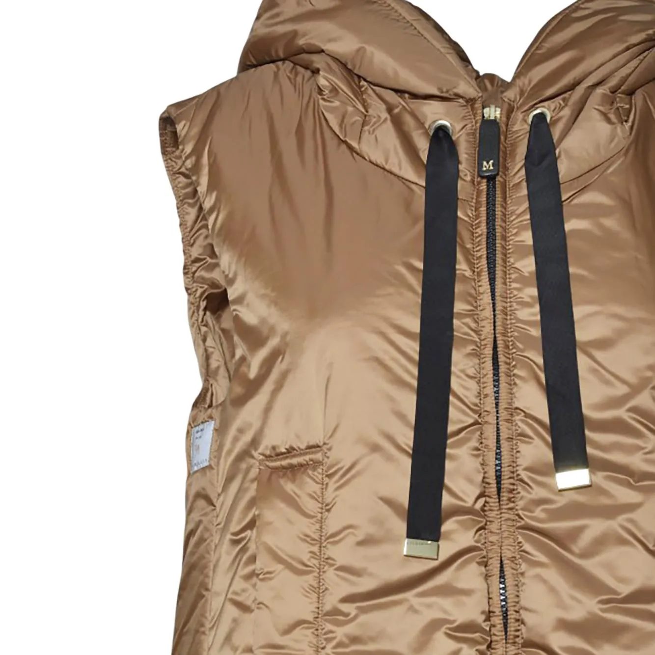 Max Mara The Cube Greengo piumino smanicato caramello