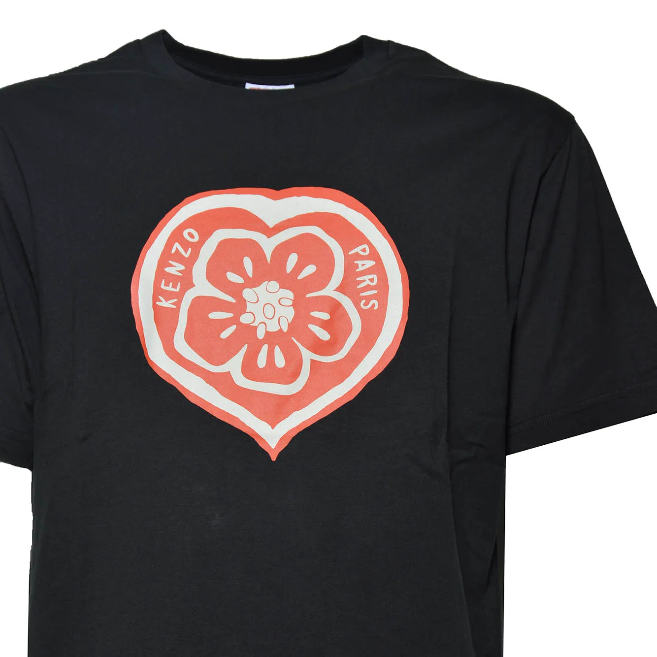 Kenzo Boke Heart FG55TS2074SO t-shirt nera cotone