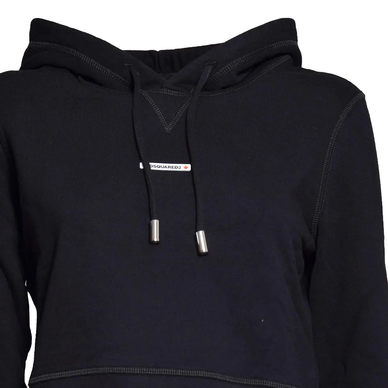 Dsquared2 S75GU0541S25551 felpa cappuccio nera slim