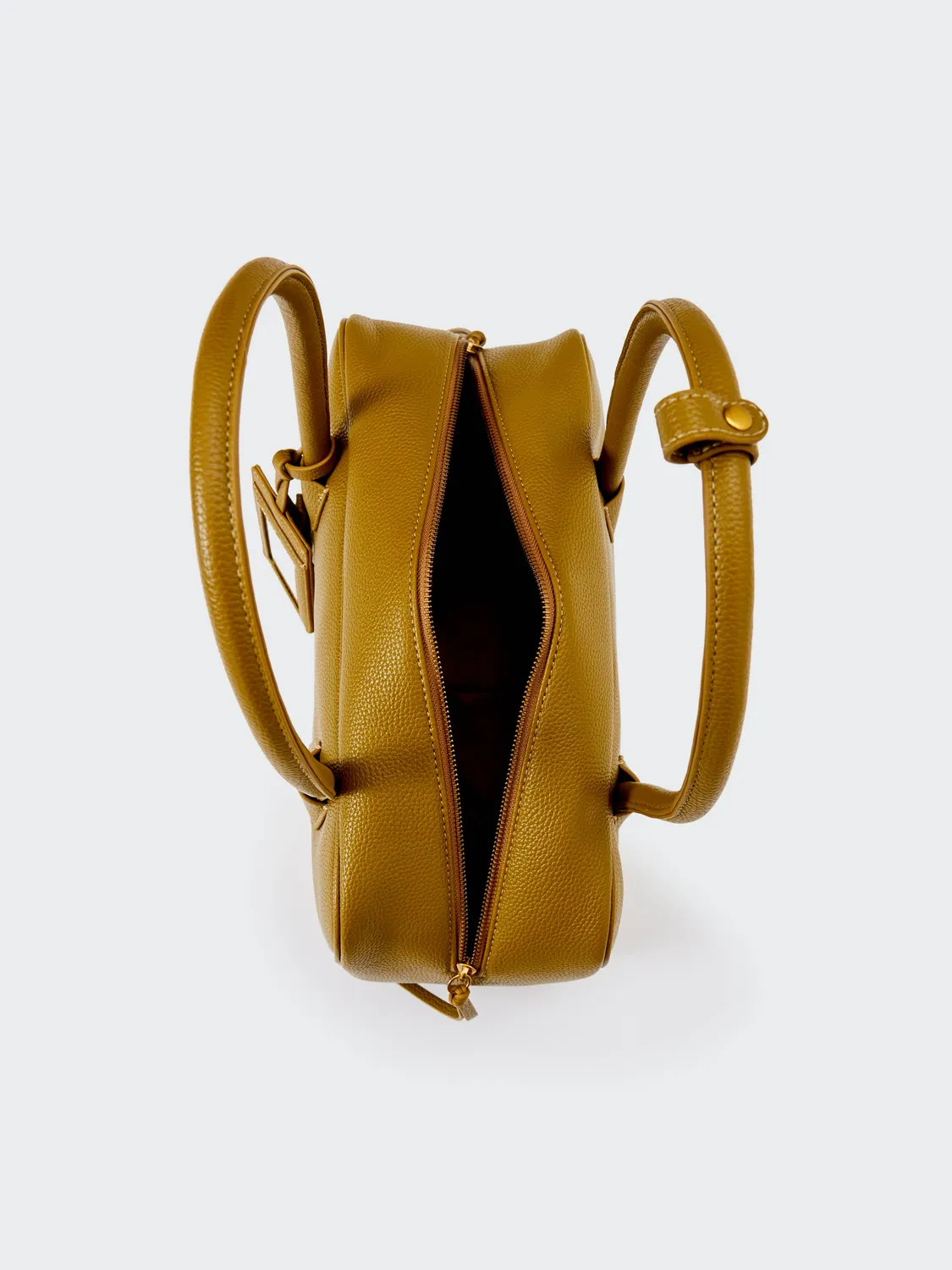 Vicolo Slide borsa a spalla verde olio bauletto maxi