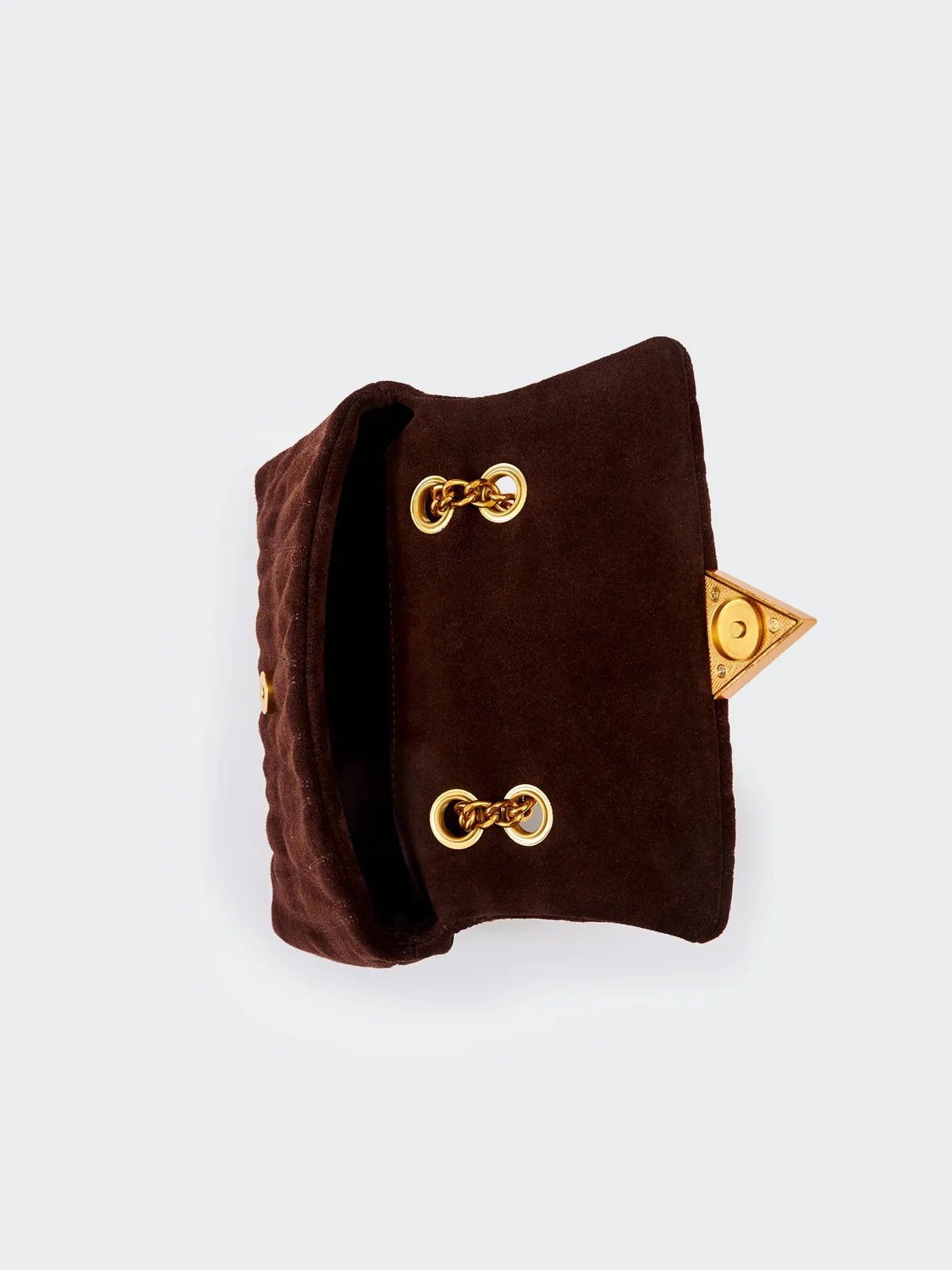 Vicolo Belleville Small borsa a spalla moka pelle