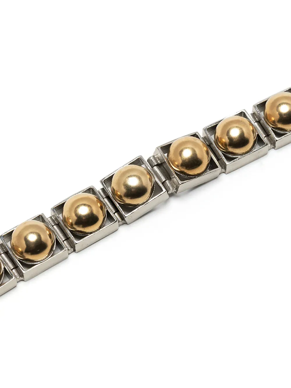 Ports 1961 Chunky Chain-Link bracciale oro chiaro
