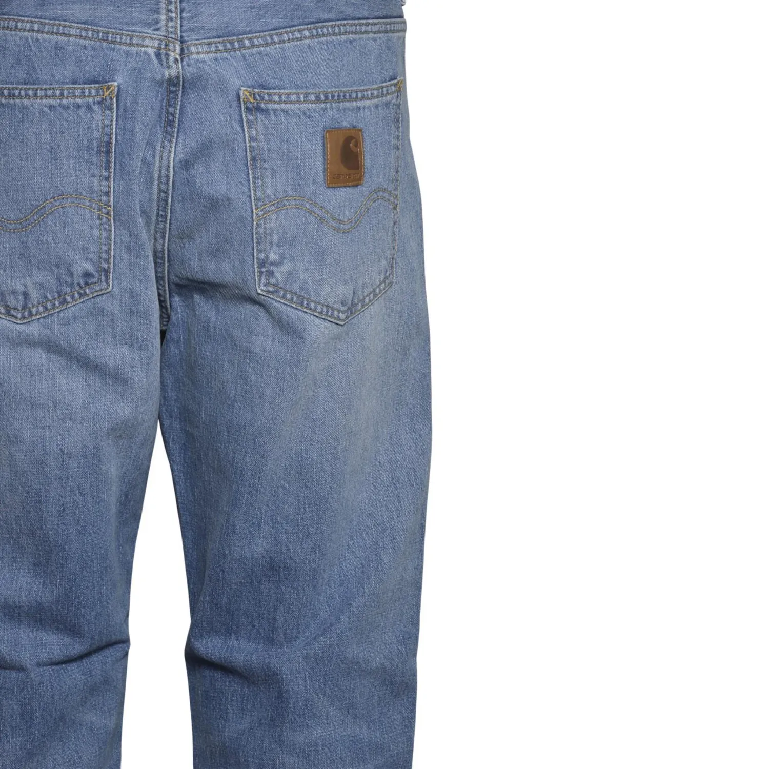 Carhartt WIP Marlow I023029 jeans uomo blu lavato