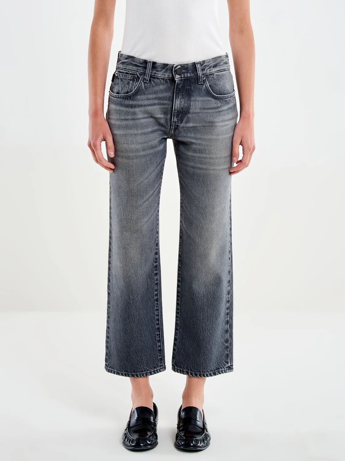 Vicolo Jeans Zeke Nero Relaxed cropped