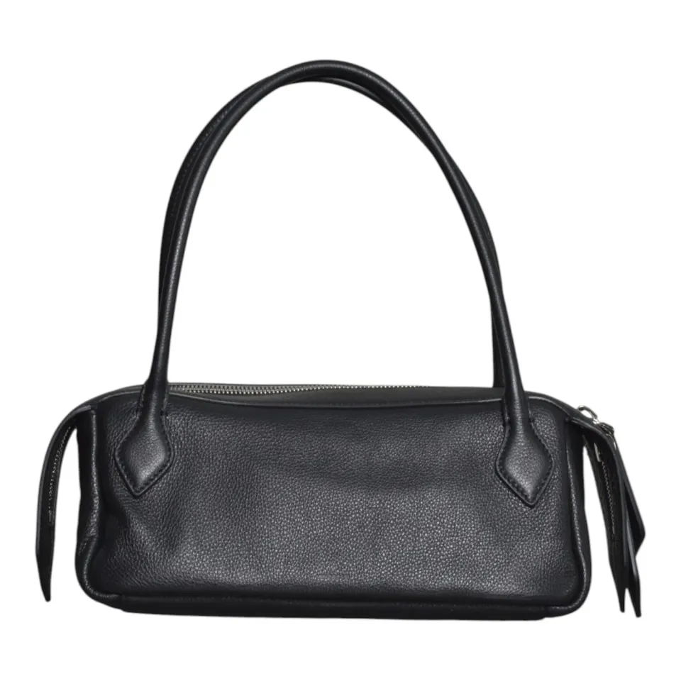 Minobossi Fold FOLDANNAAIRESB borsa a mano nera pelle
