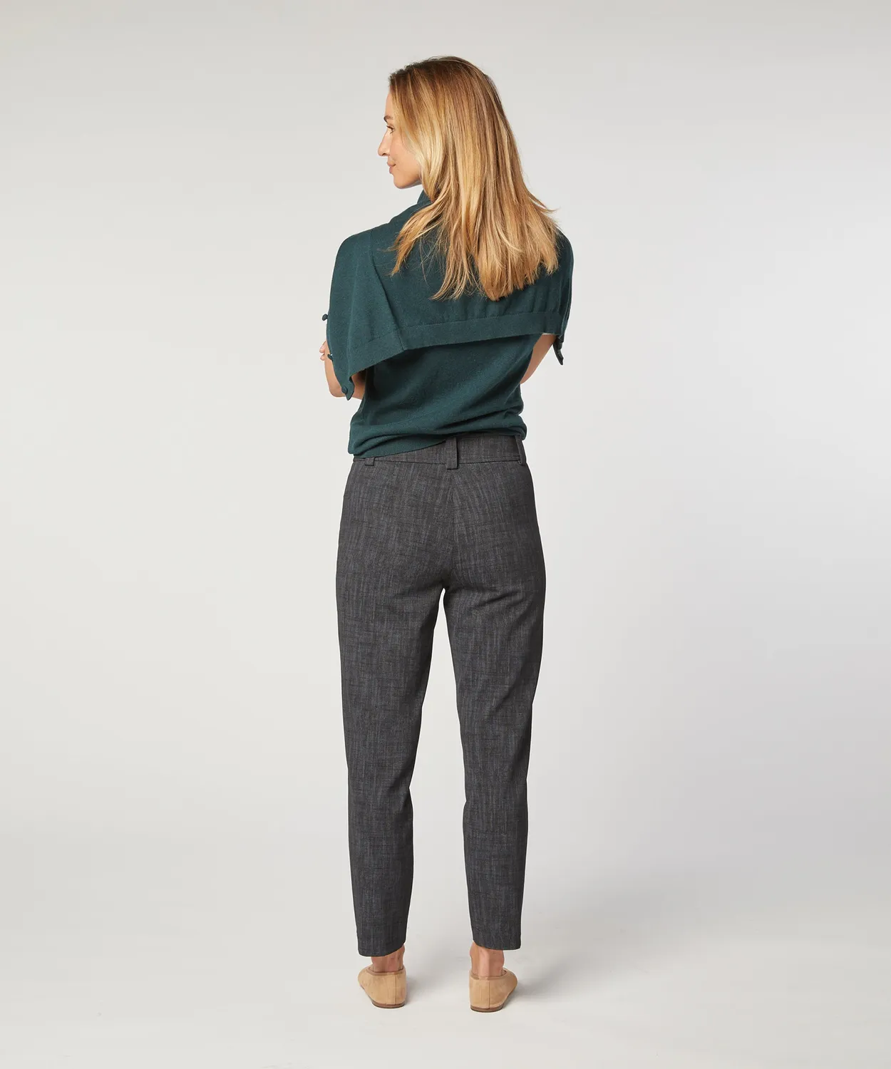 Rodier Pantaloni dritti viscosa Grigio Antracite 7/8