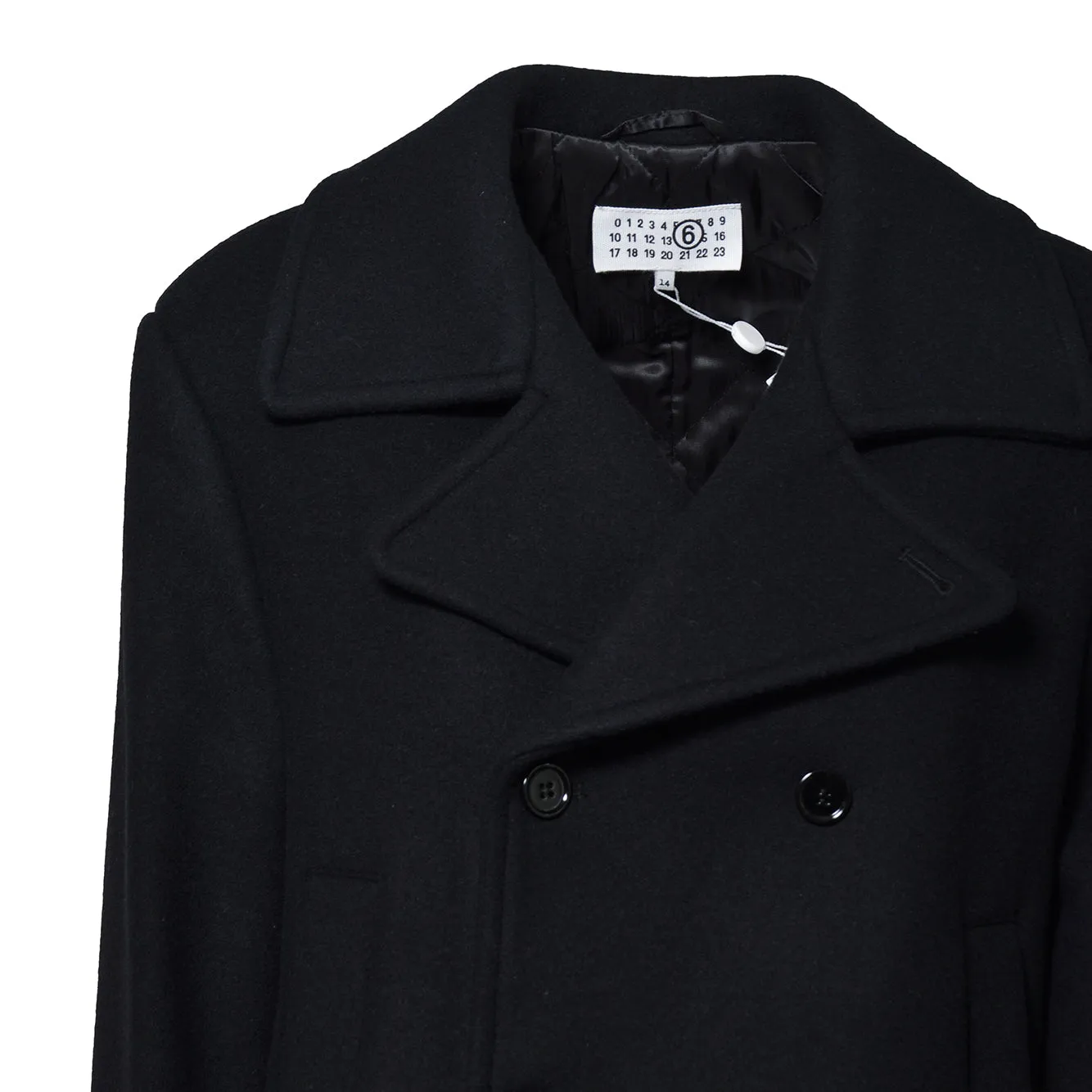 MM6 Maison Margiela Junior M61073MM00WM6900 cappotto nero