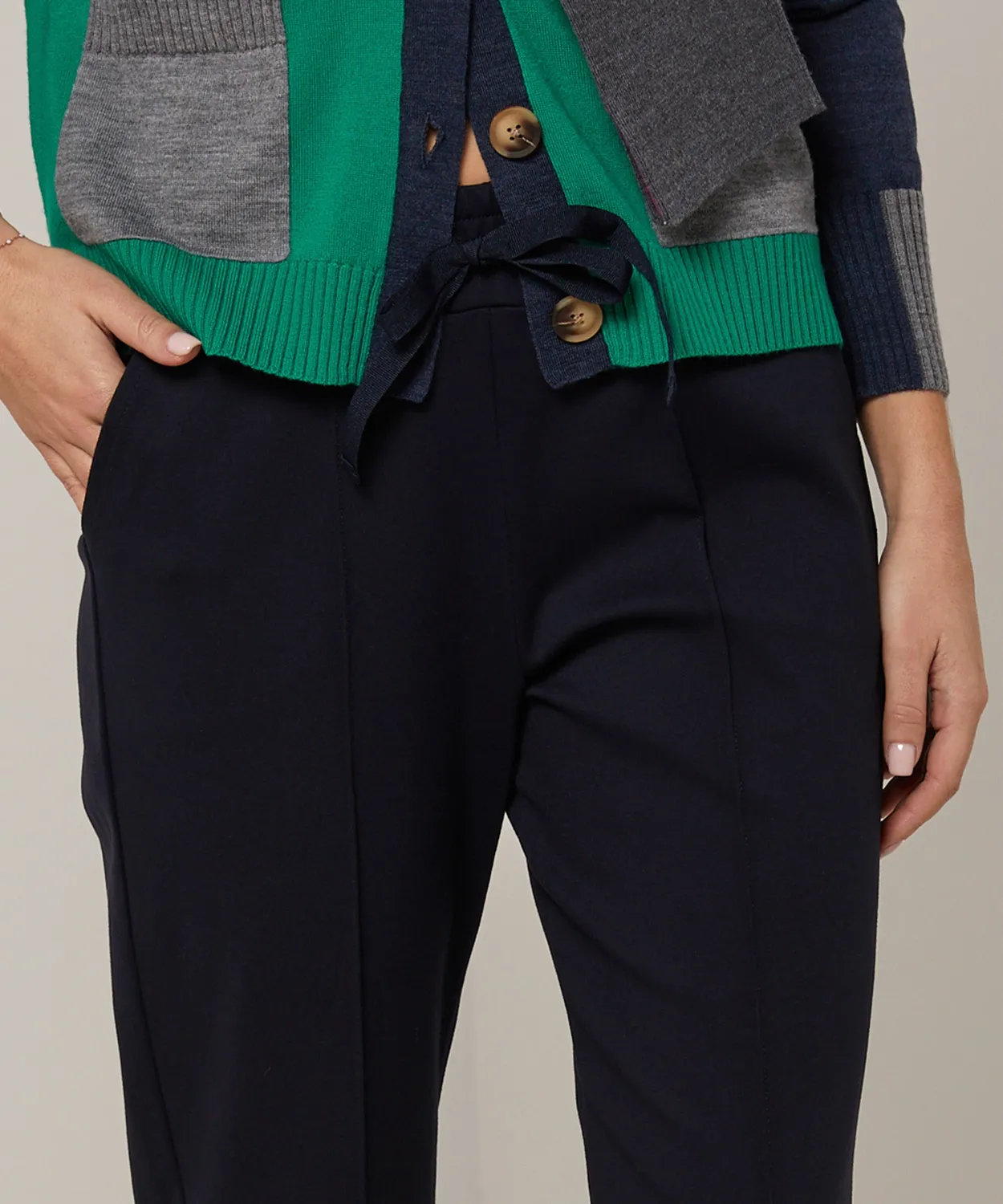 Rodier pantaloni jogging Milano blu navy maglia