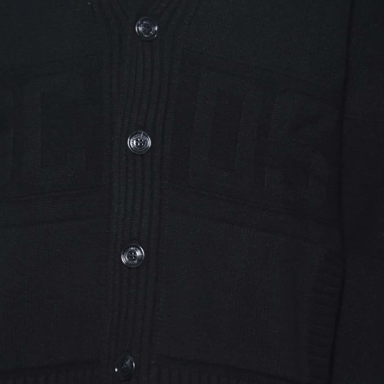 GCDS B2CM1804KI8 cardigan nero logo bottoni XS-S-M-L