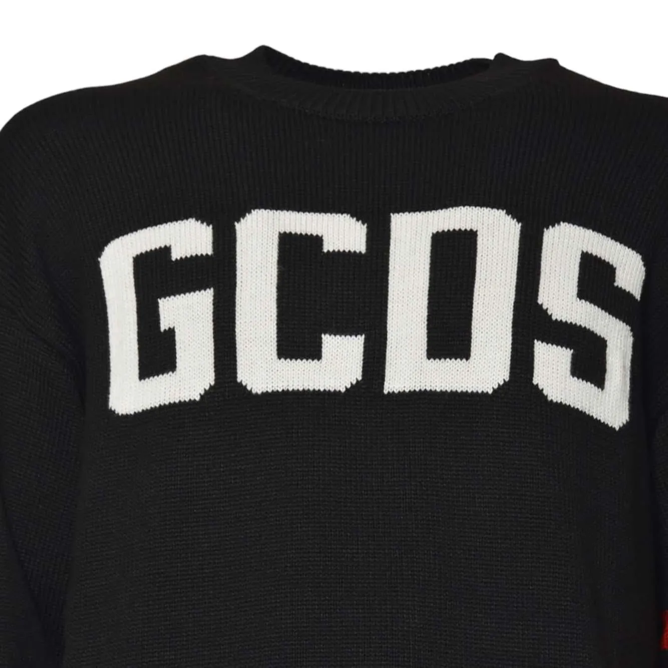 GCDS B2XM1506I5 felpa nera regular cotone