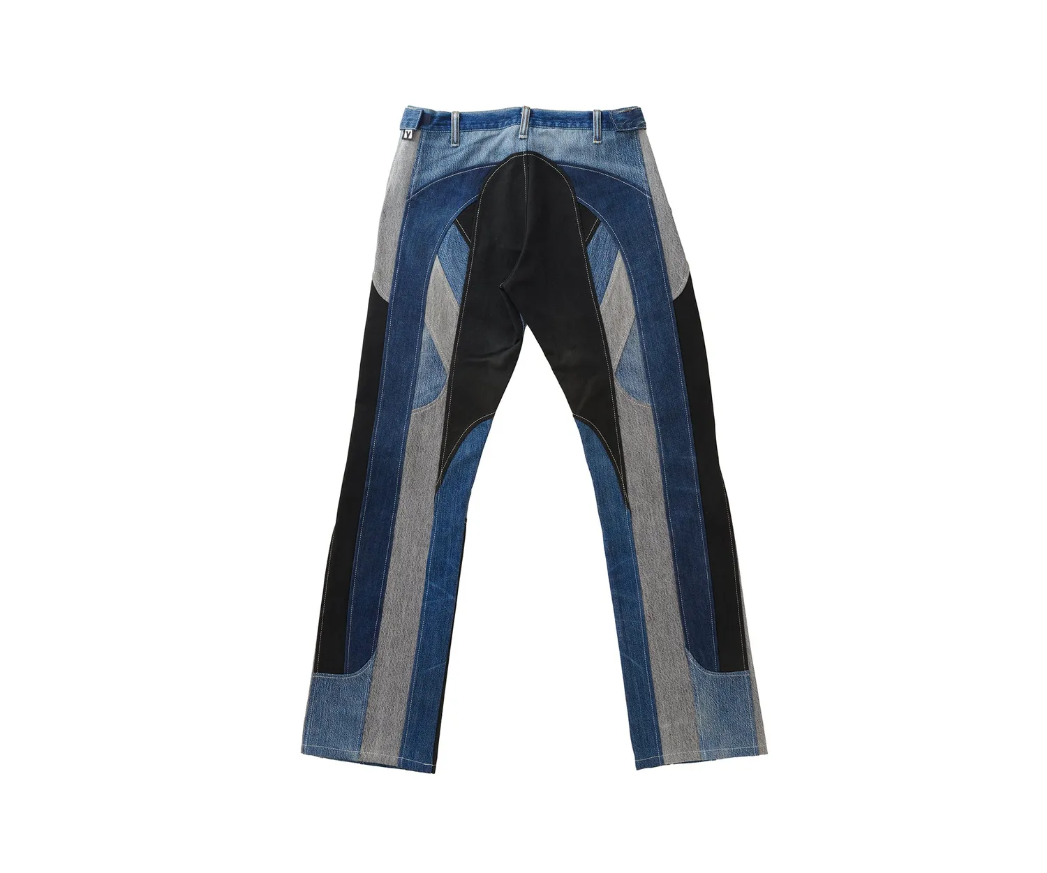 Marcello Pipitone Olimpia 3 jeans loose nero blu riciclato