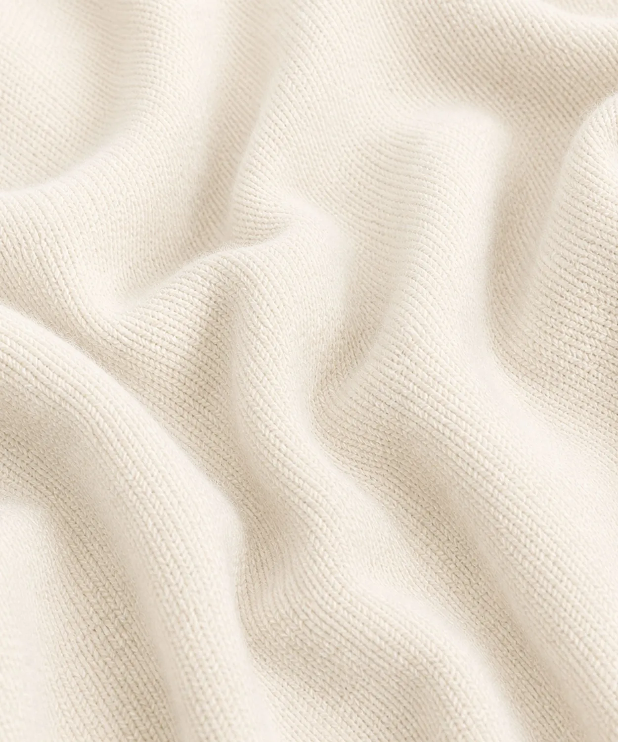 Rodier Maglia Scollo a V Lana Merino Bianco Ecru Uomo