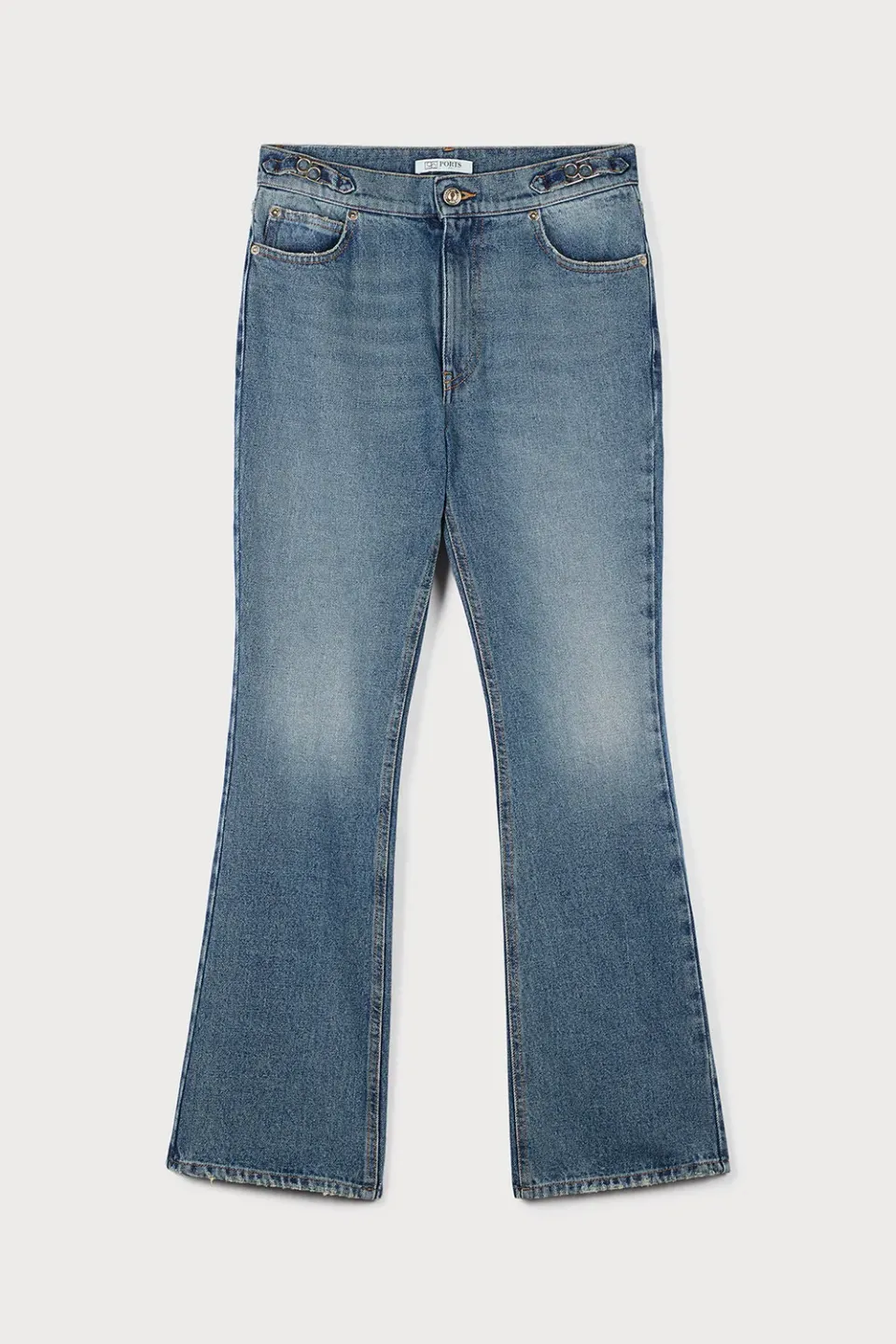 Ports 1961 Bootcut jeans denim indaco cotone