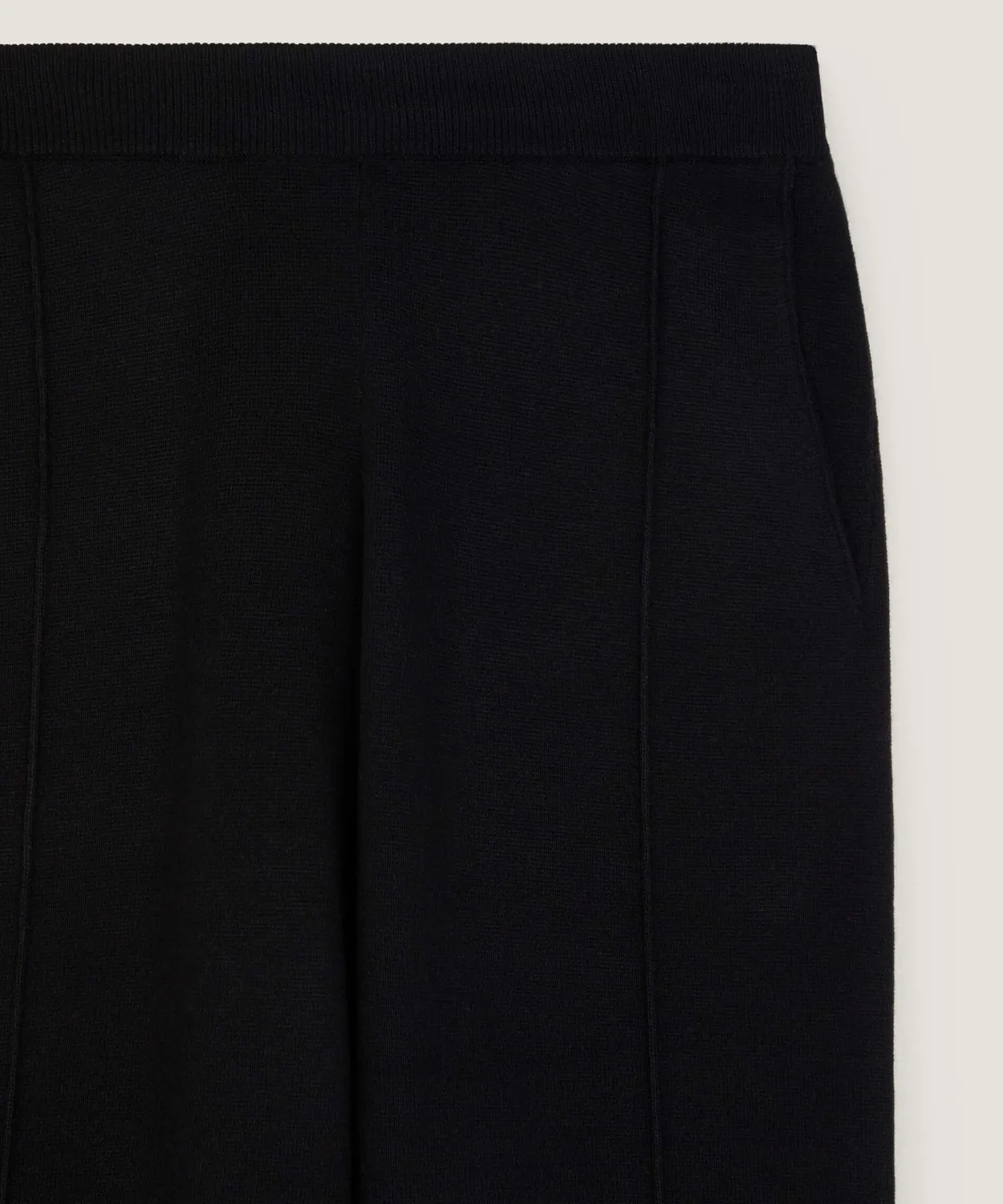 Rodier pantaloni sigaretta maglia Milano nero spacchi