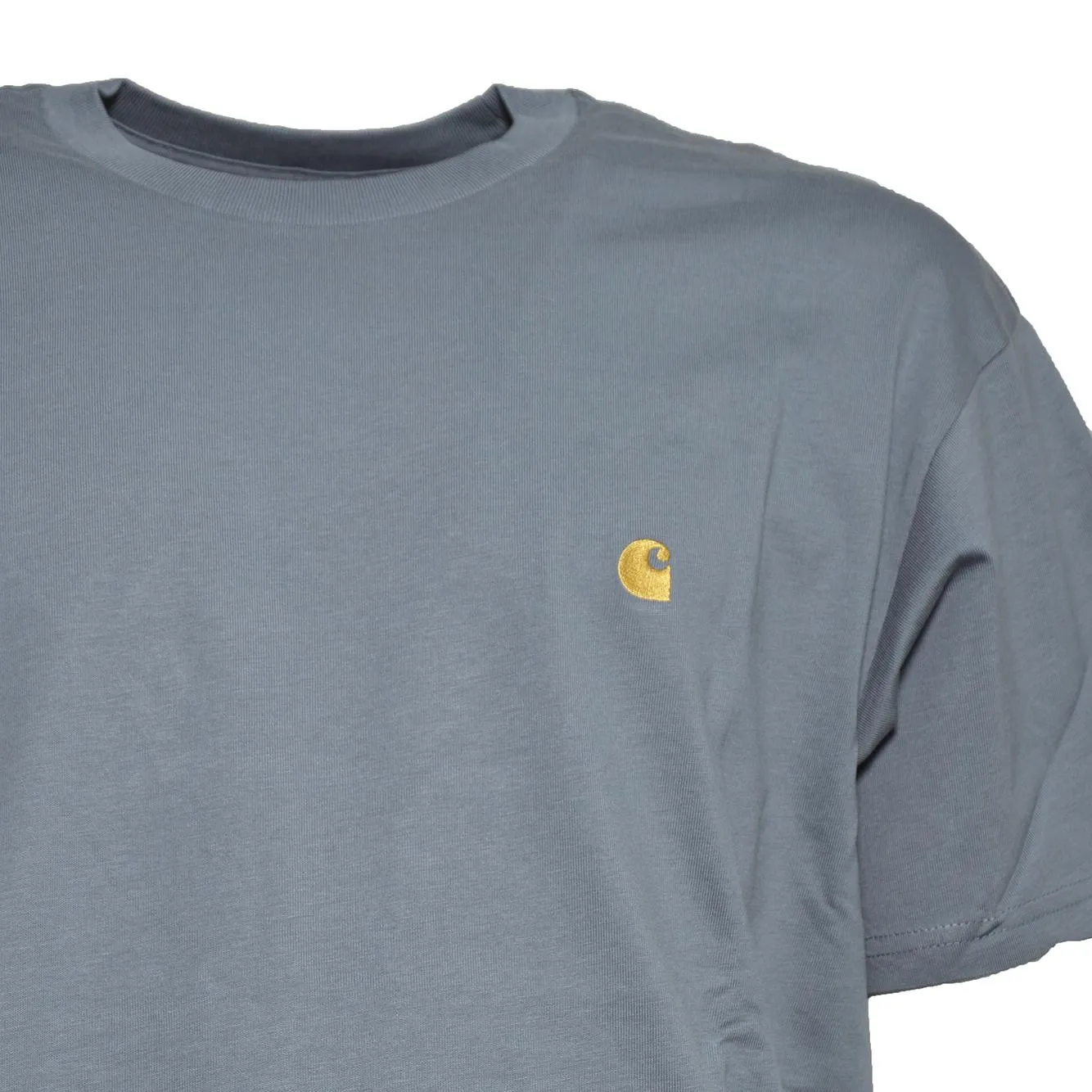 Carhartt WIP Chase t-shirt cotone blu/oro M