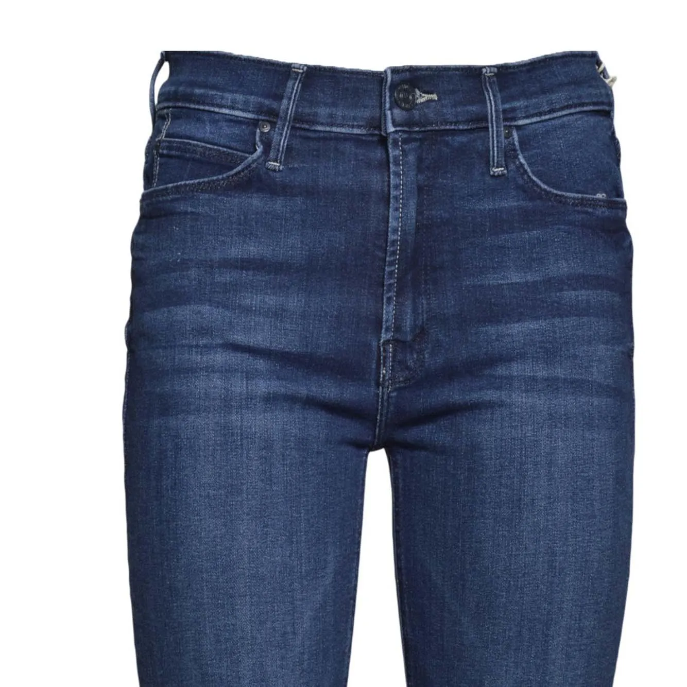 Mother 1906104B Dazzler jeans ankle fray denim