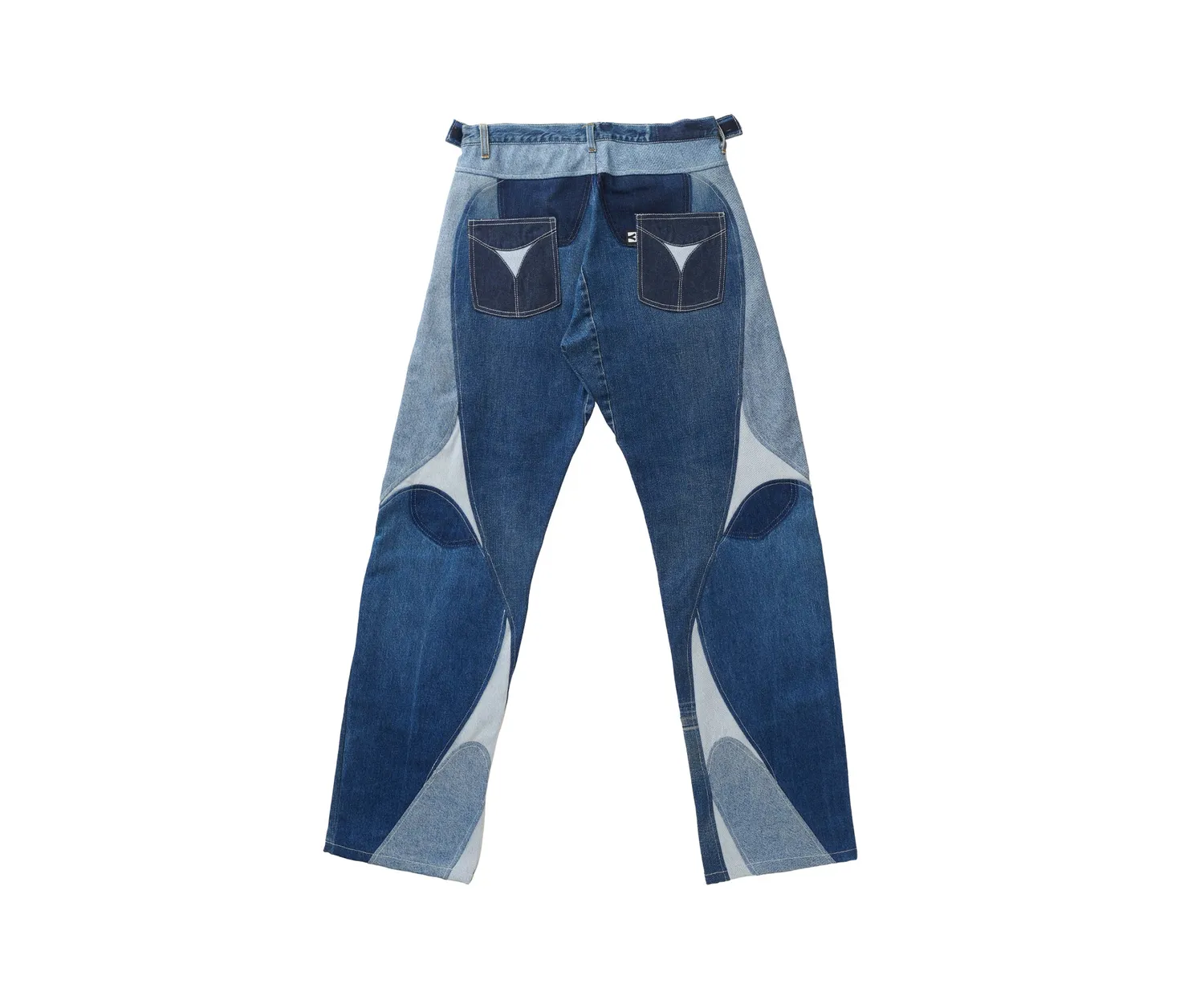 Marcello Pipitone Milano 2 jeans baggy riciclati azzurri