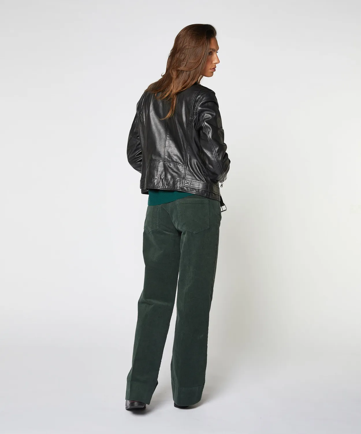 Rodier giacca perfetta pelle nera slim