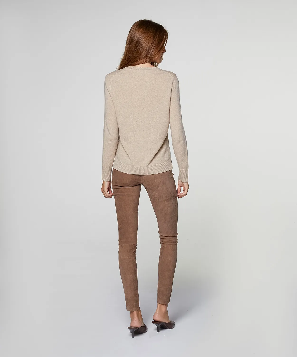 Rodier Maglione Girocollo Donna Cashmere Beige