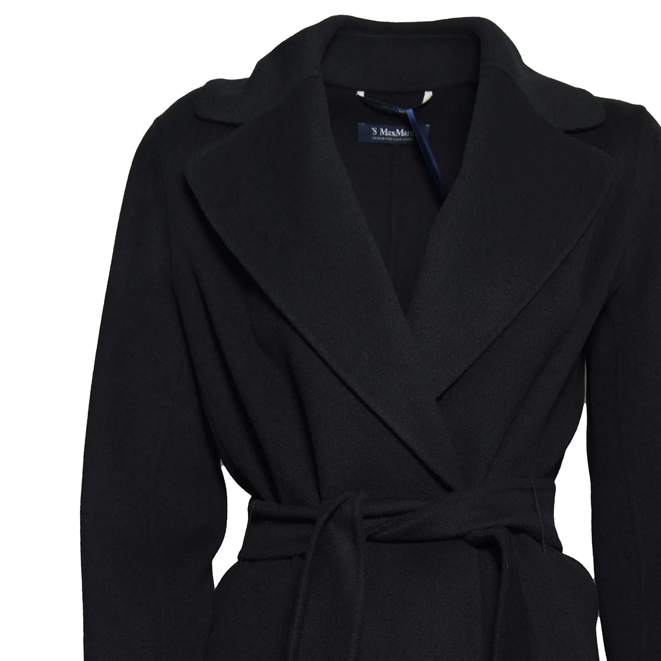 Max Mara Poldo 2629016073600 cappotto nero lana vergine