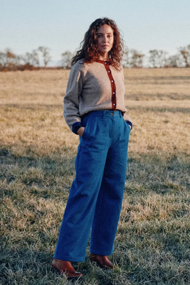 Jyoti Suhrutam Denim pantaloni denim vita alta