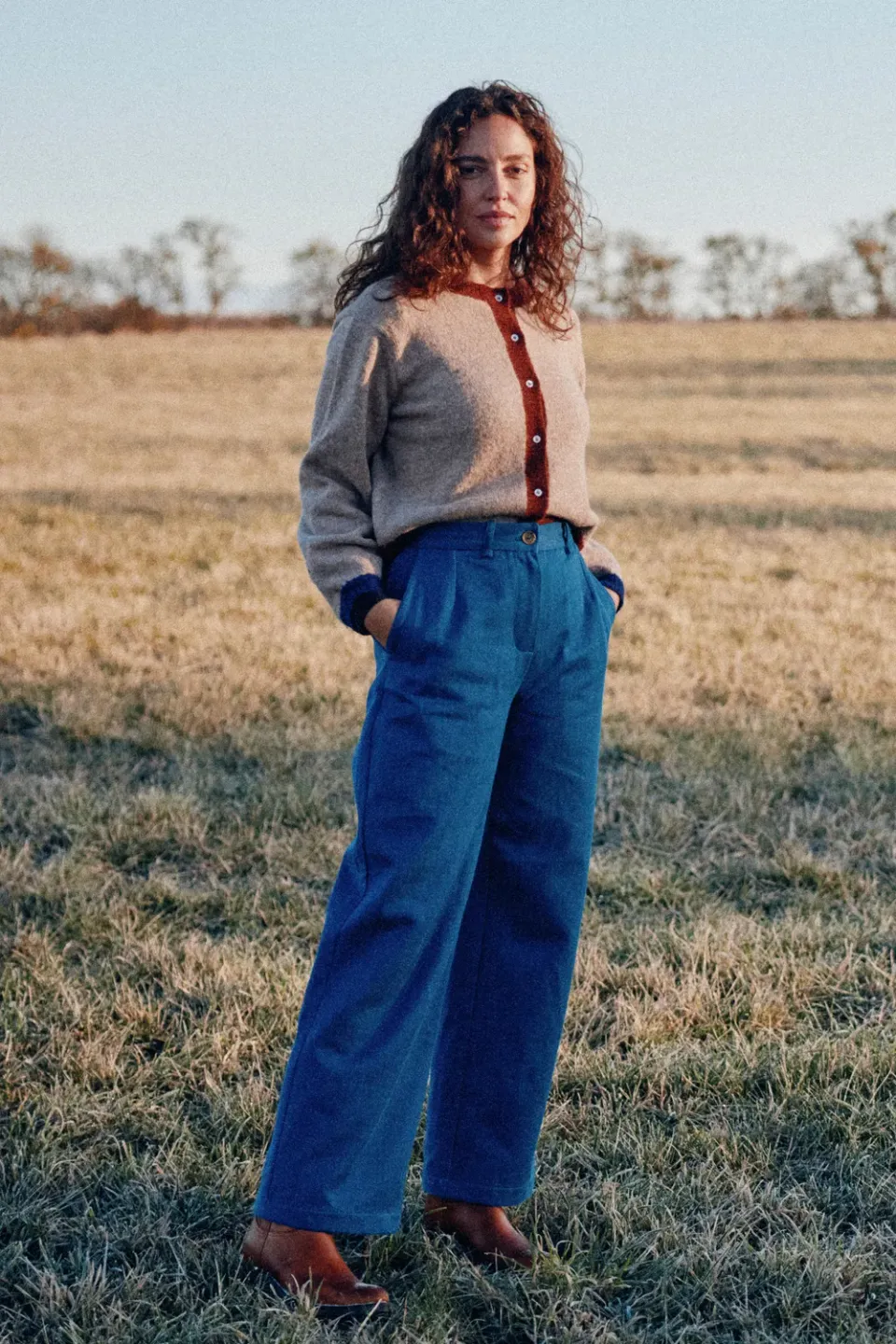 Jyoti Suhrutam Denim pantaloni denim vita alta