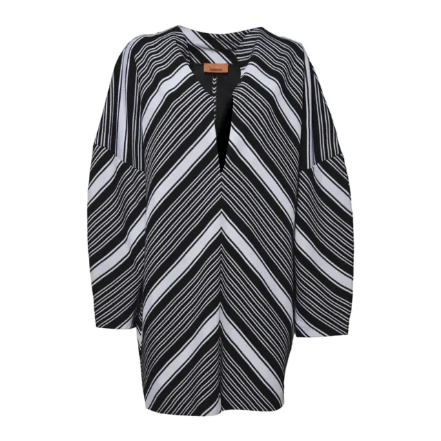 Missoni DS24WG3ZBR00Z6 abito corto bianco nero 42 chevron