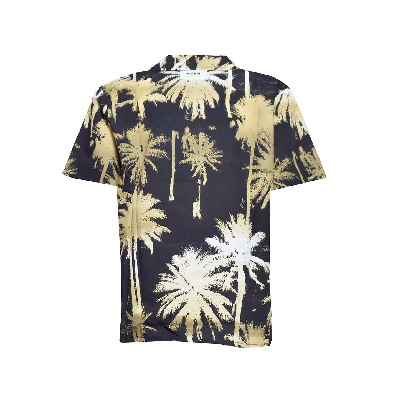 MSGM Junior S4MSJBSI206 camicia nero stampa palme 14A
