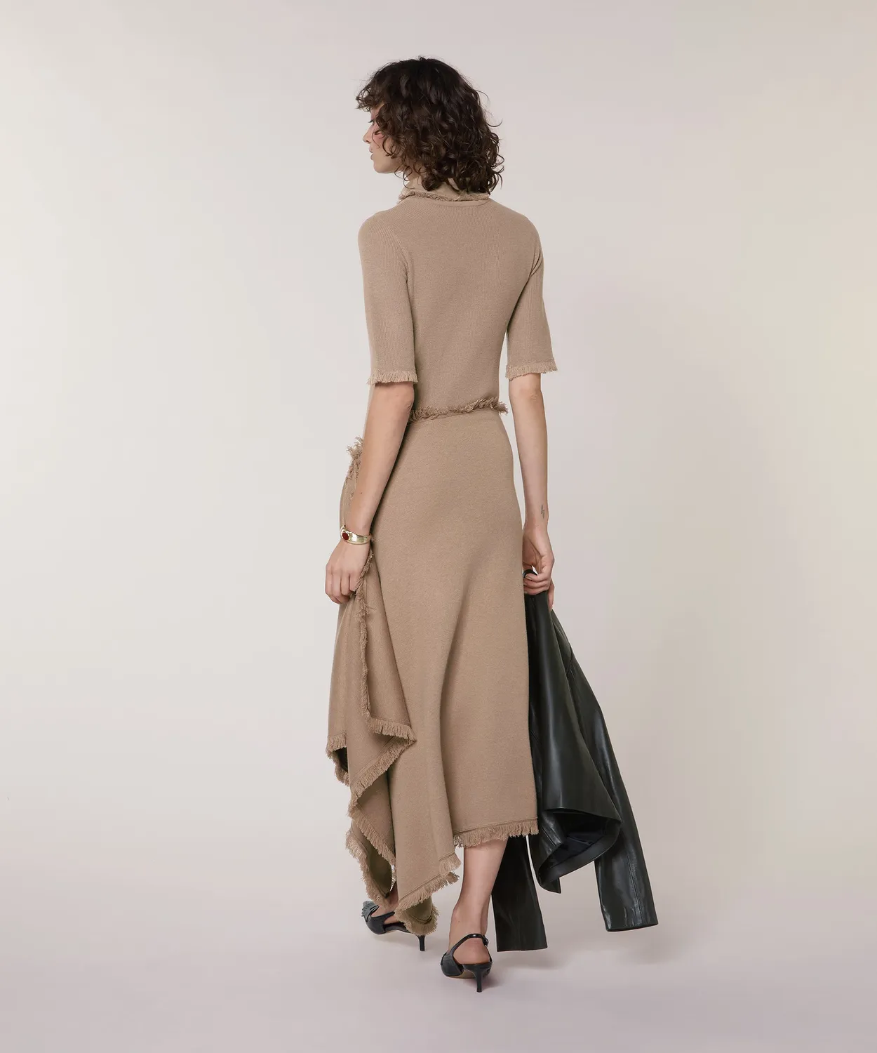 Rodier gonna portafoglio maglia donna marrone moka