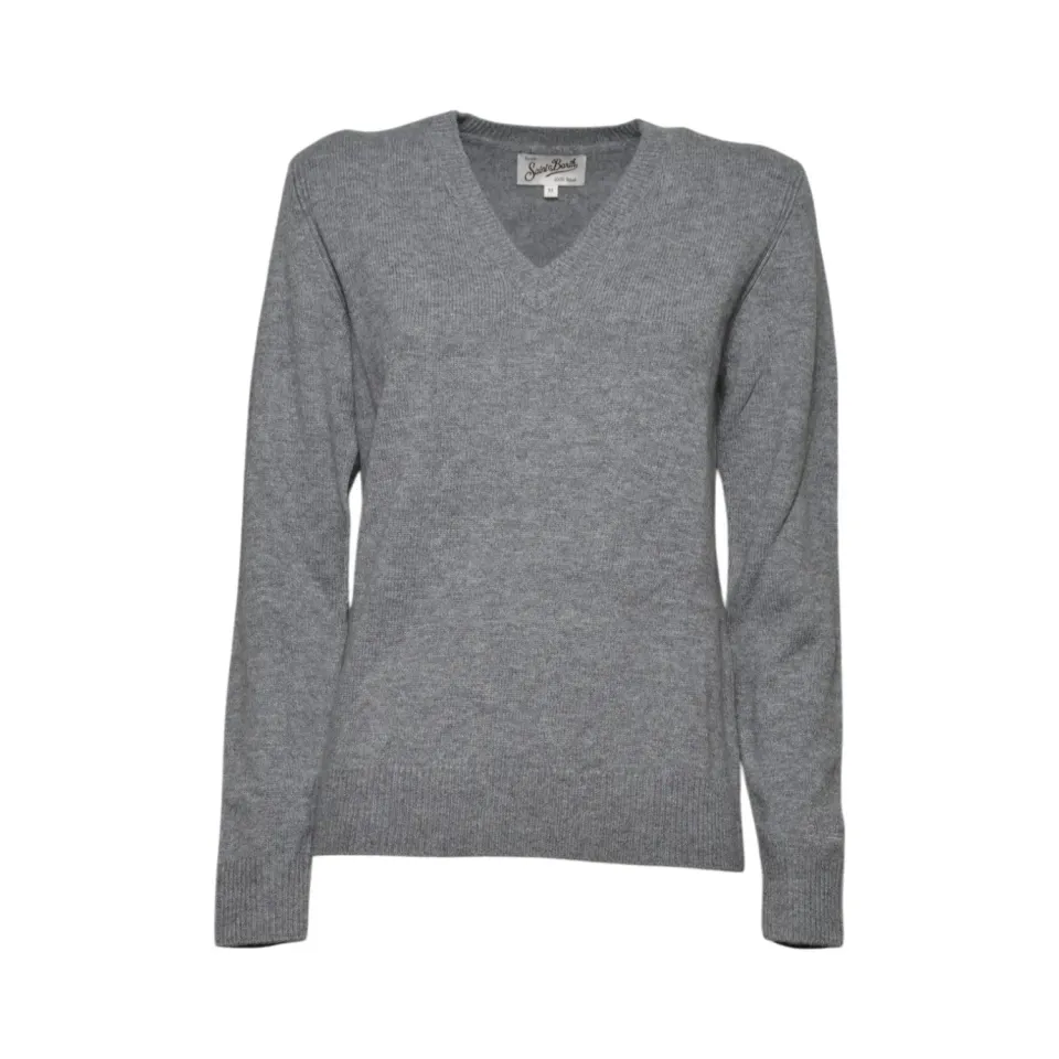 Saint Barth Pigalle maglione grigio melange donna