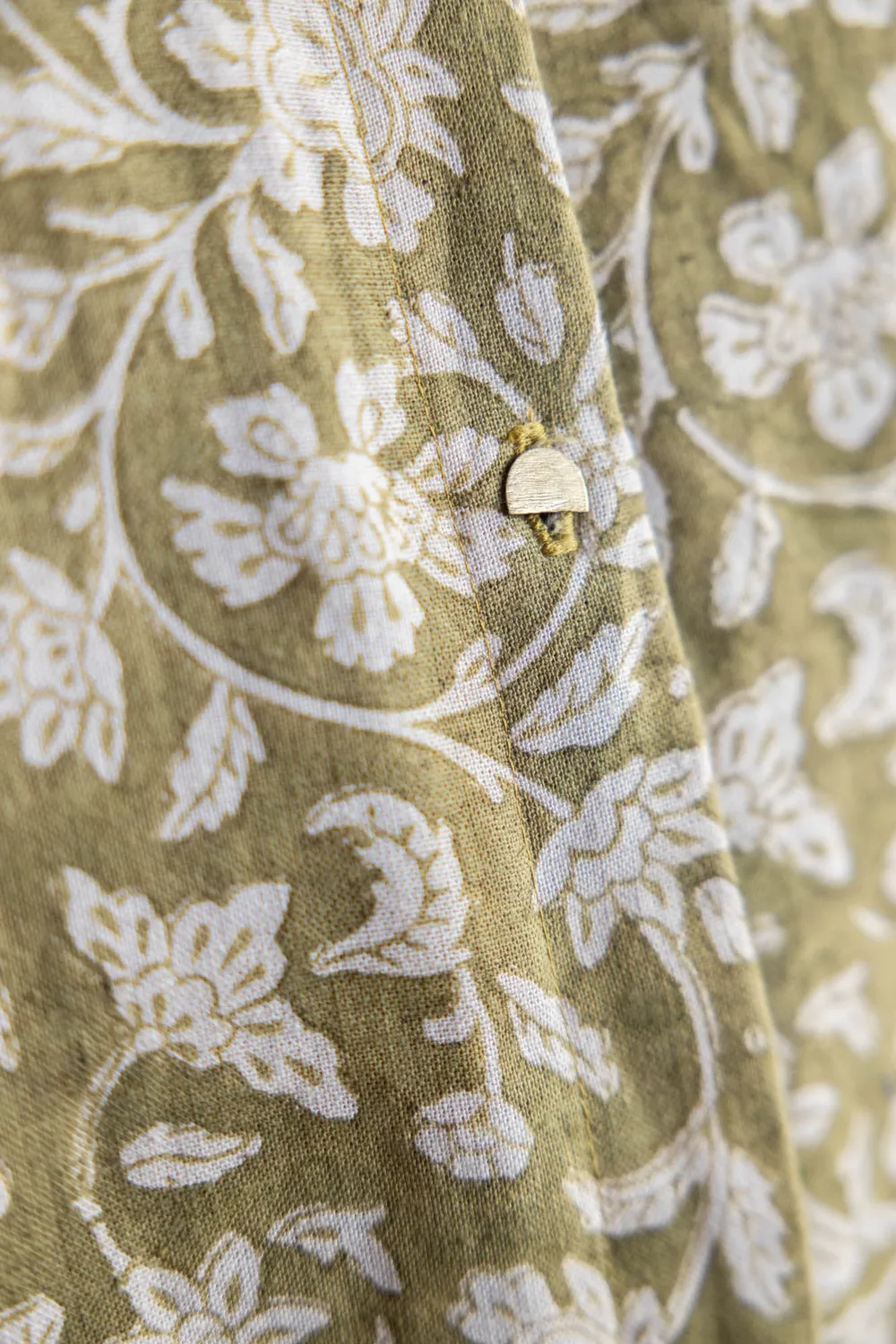 Jyoti Chatania top donna canapa stampa block print