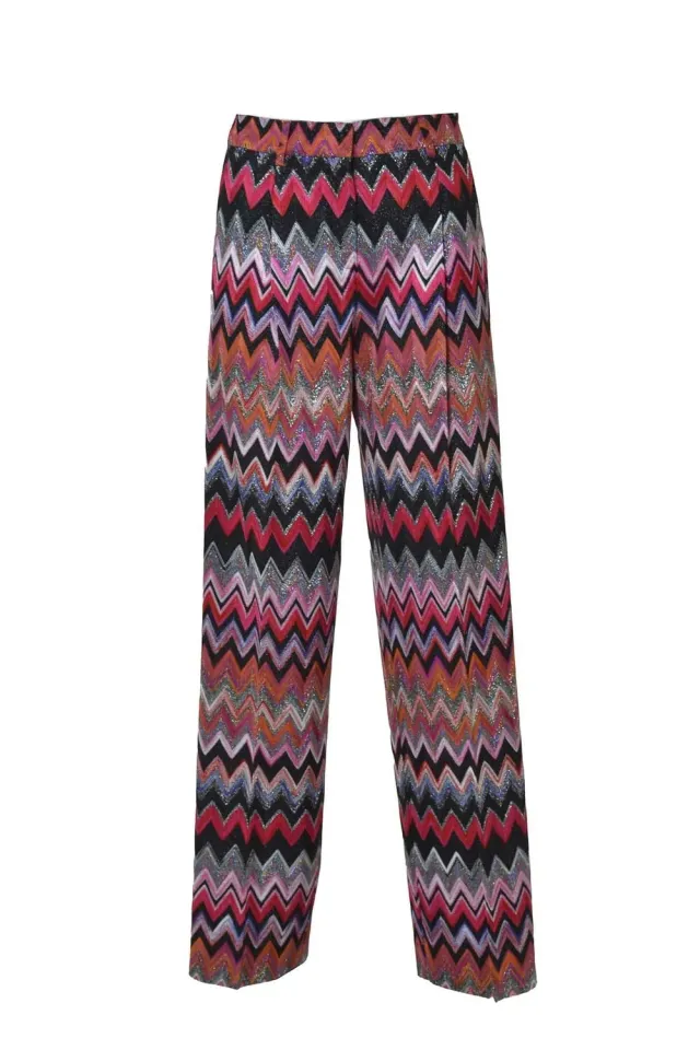 Missoni DS23SI1N pantalone donna zig zag lurex