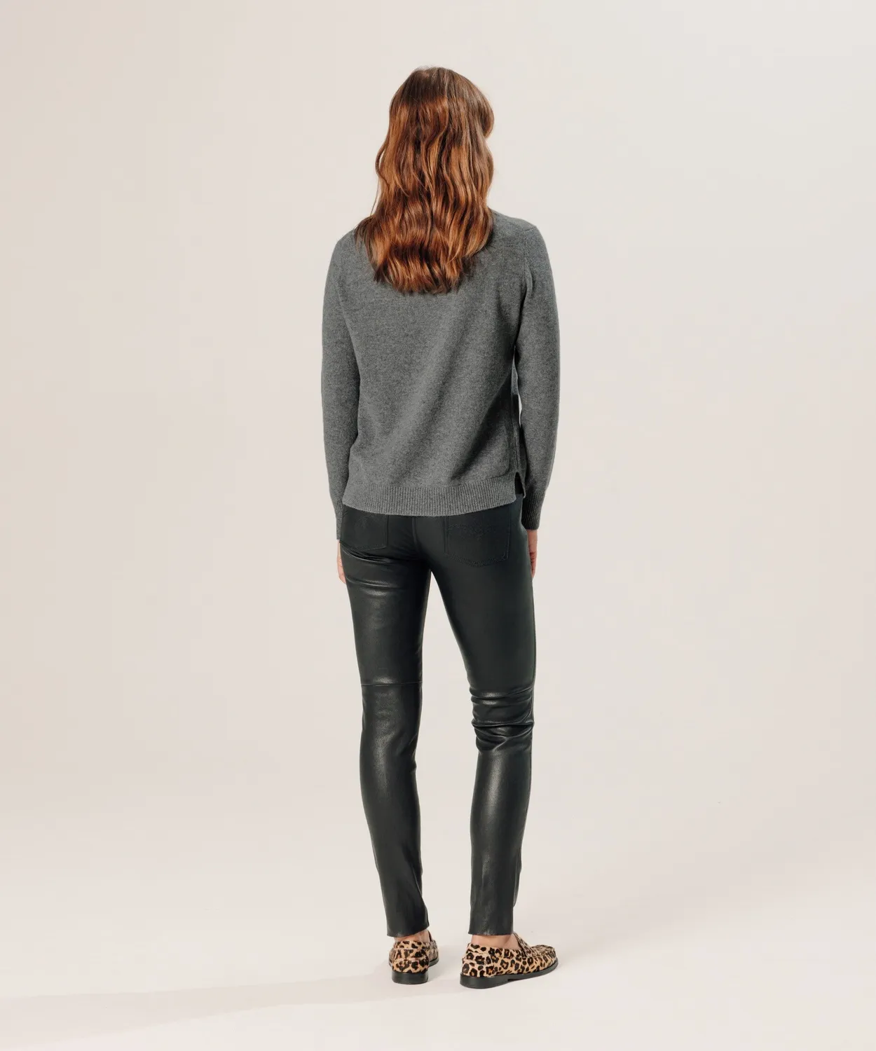 Rodier Maglione Girocollo Donna Cashmere Grigio Medio
