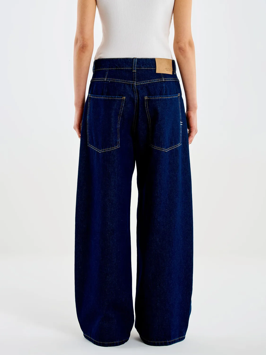 Vicolo Icon Mia Baggy jeans blu rinse
