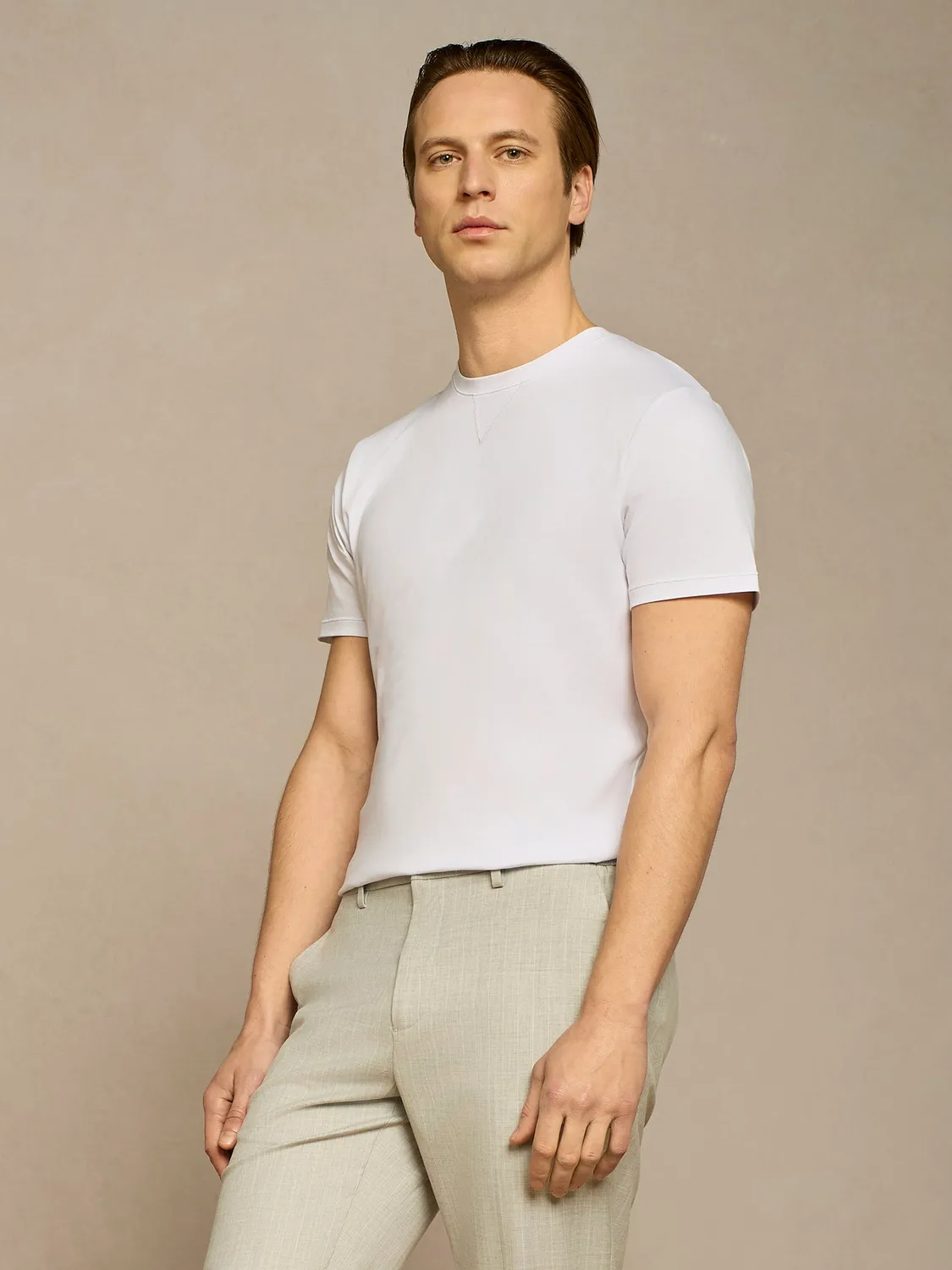 Paul Taylor t-shirt cotone bianca impunture girocollo