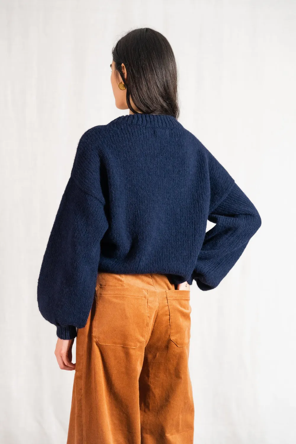 Jyoti Lupuna maglione baby alpaca blu navy
