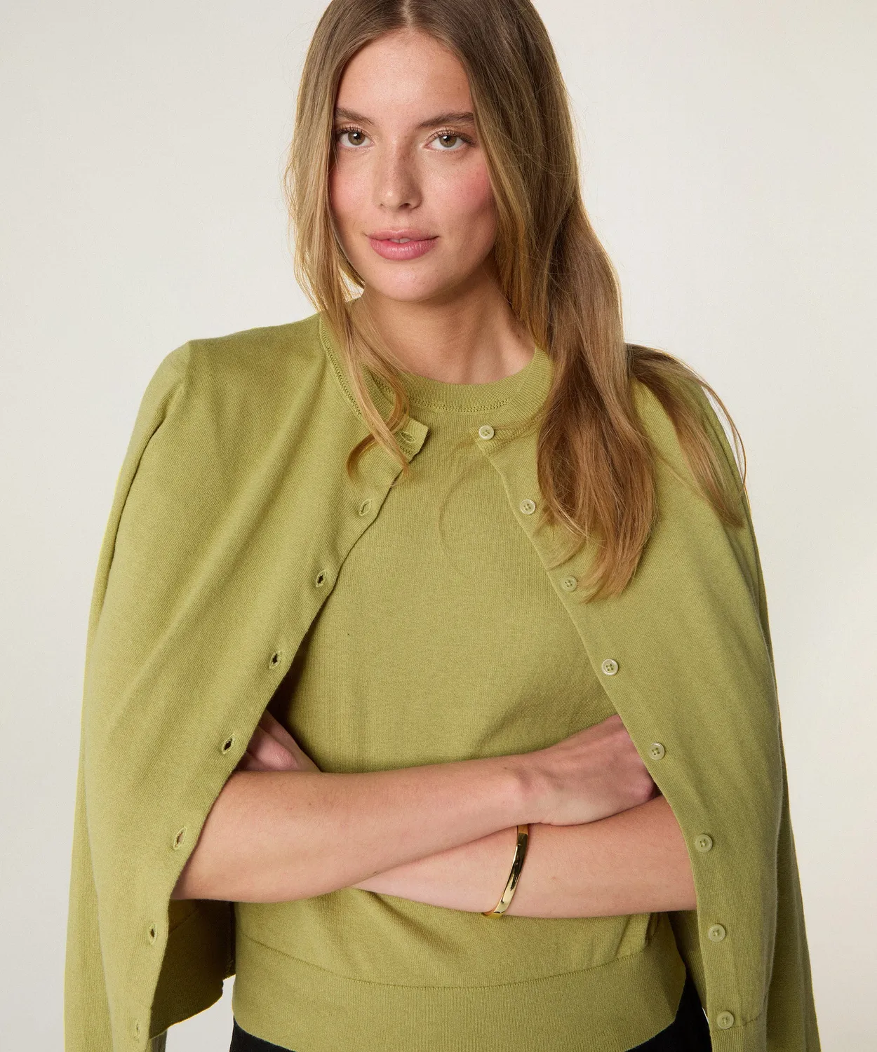 Rodier Twin-Set Cotone Verde Pistacchio Maglia Fine
