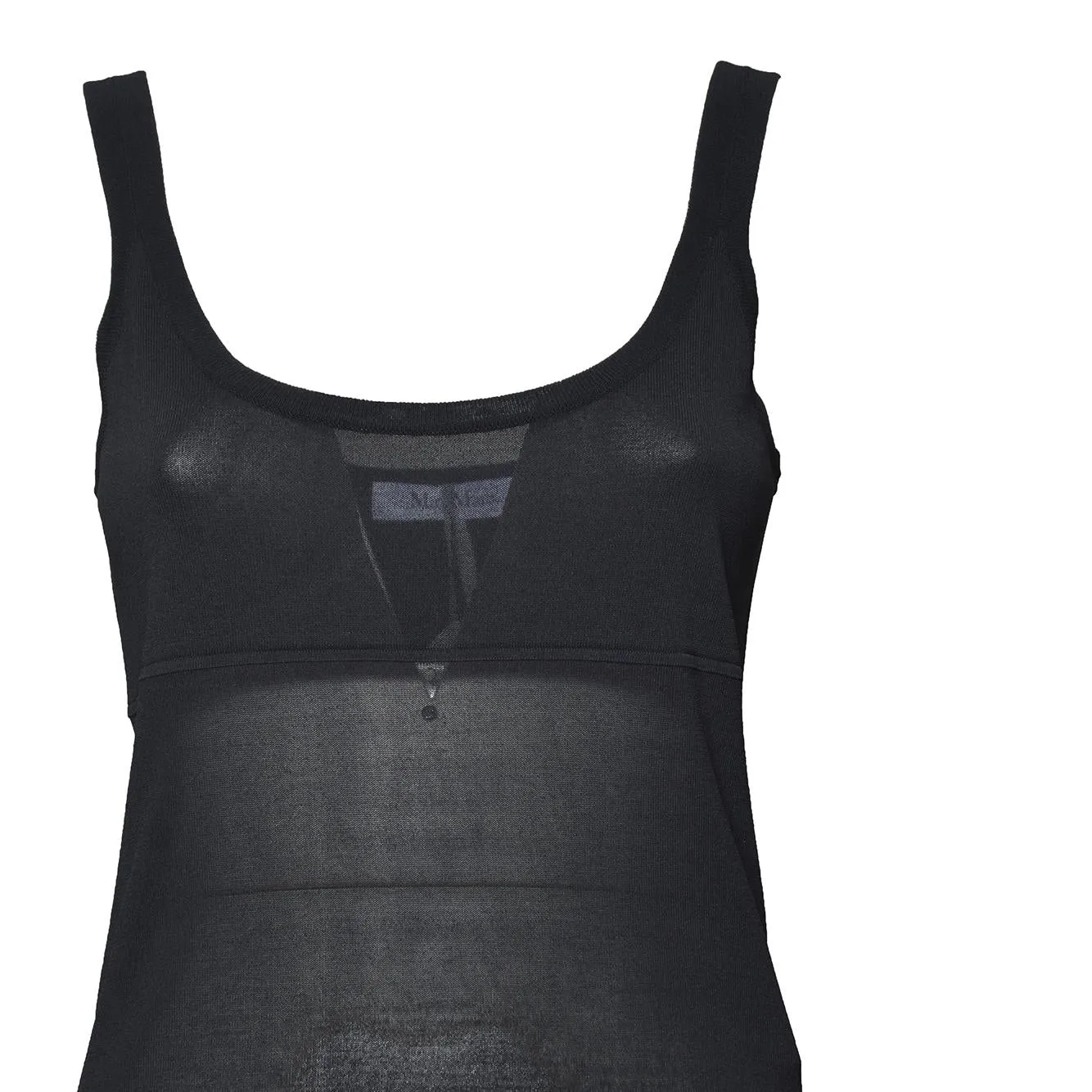 Max Mara Biada 2611361443600 canotta nero viscosa