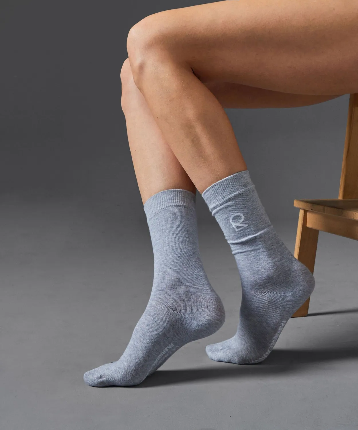 Rodier calzini unisex grigio erica misto cotone