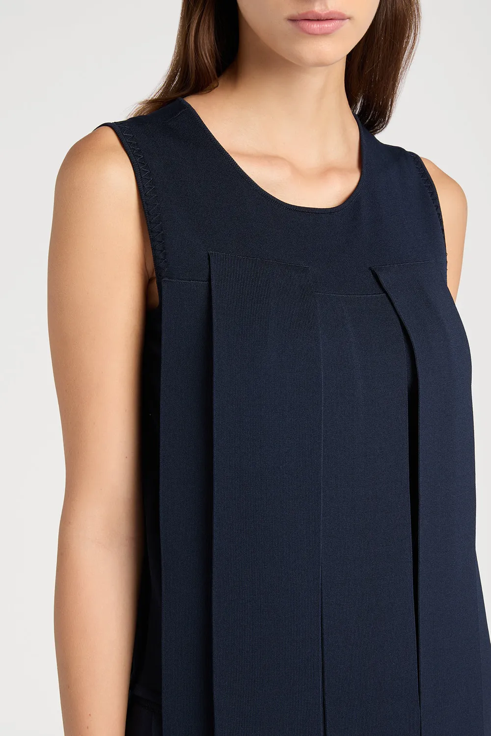 Ports 1961 PW125KFK01 top navy viscosa