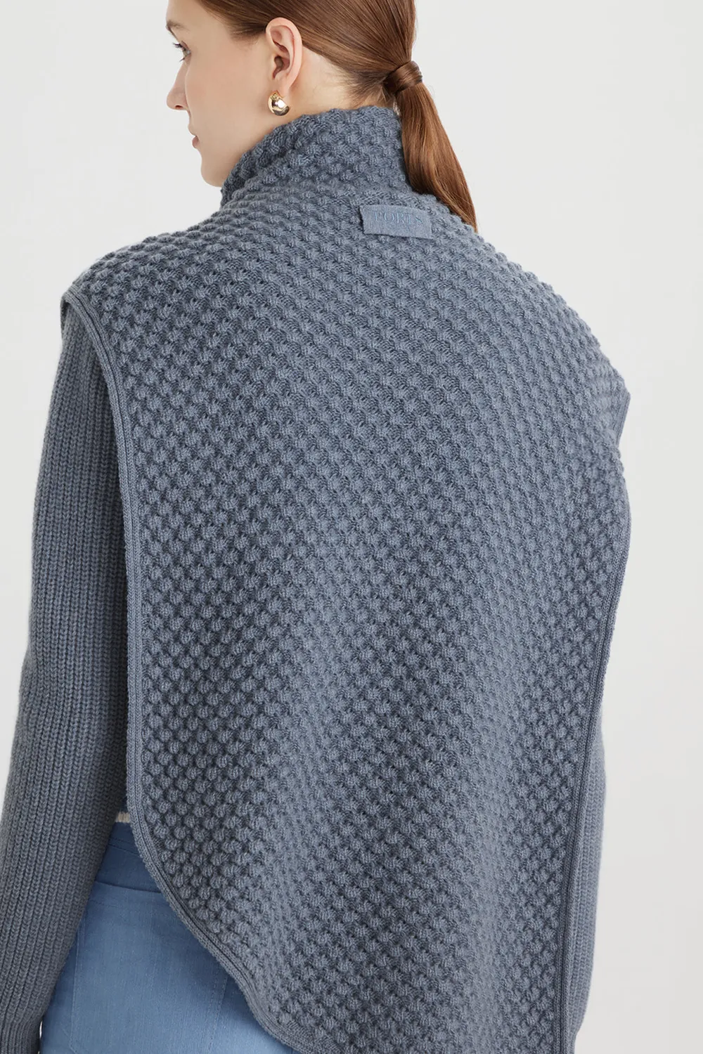 PORTS 1961 PW326KFA01 top lana polo azzurro nido ape