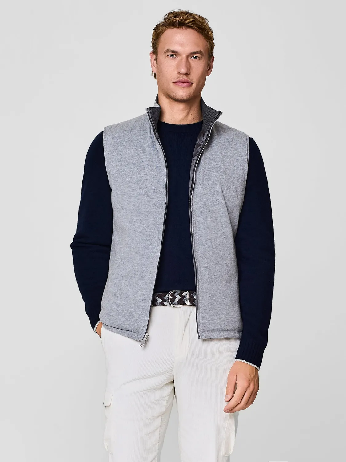 Paul Taylor reversibile smanicato ultralight grigio