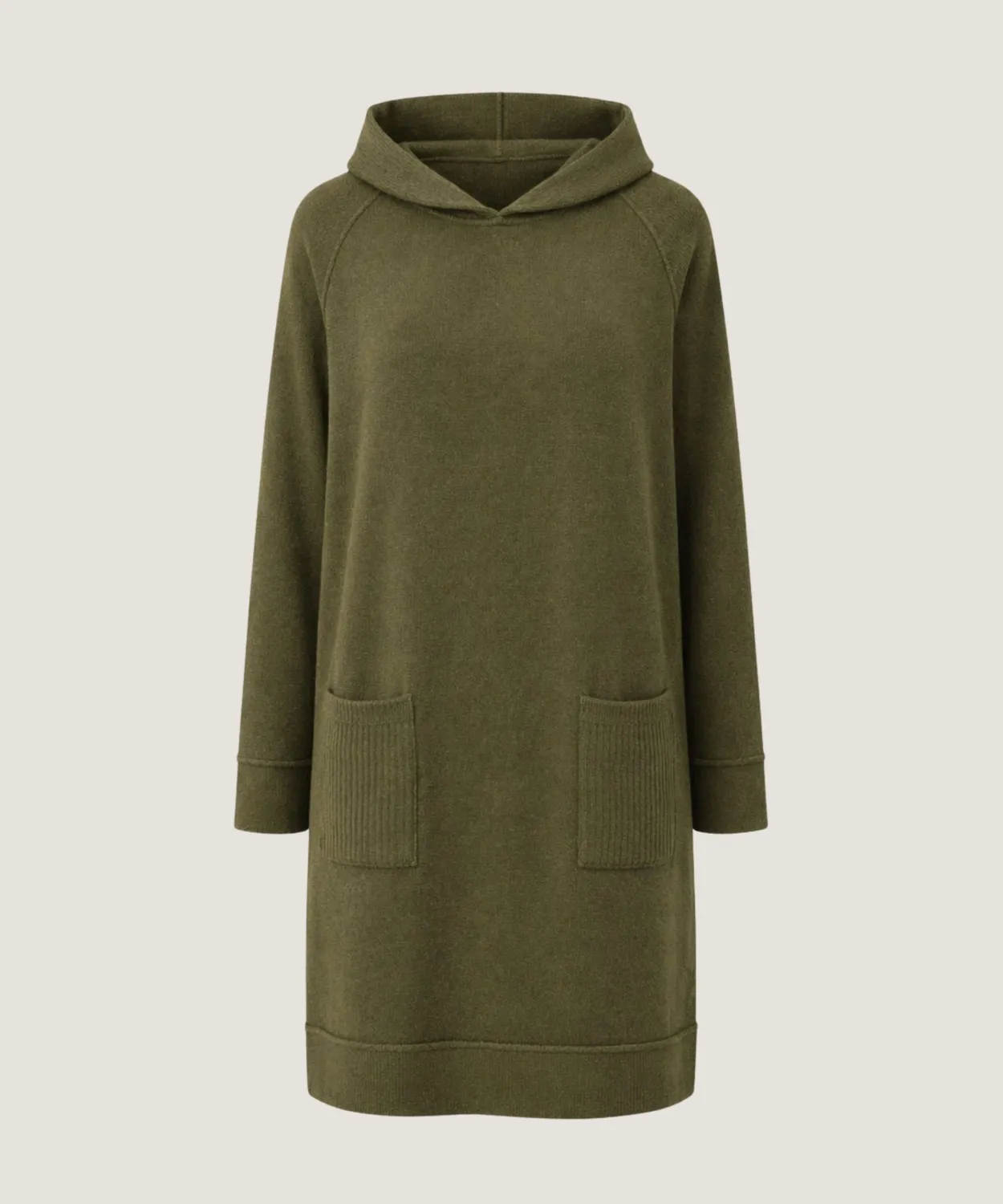 Rodier Abito maglione con cappuccio kaki S-XL
