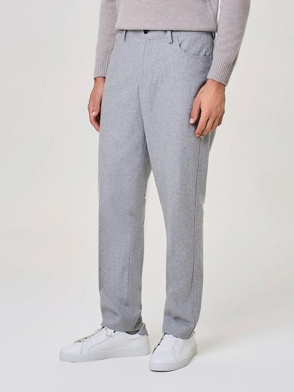 Paul Taylor Pantalone Cinque Tasche Flanella Grigio